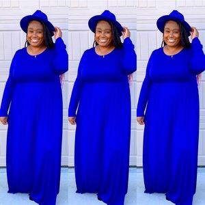 Zenana Outfitters | Dresses | Plus Size Babydoll Maxi Dress | Poshmark